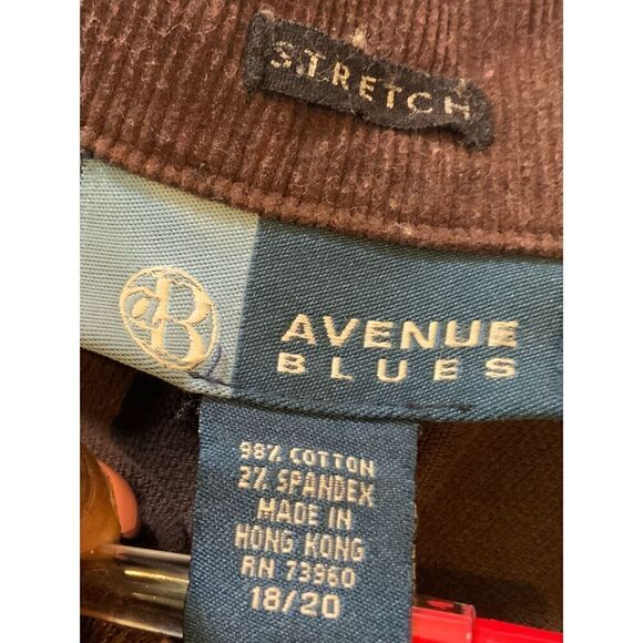 Avenue Blues Brown Corduroy Button-Up Collared Casual Long Sleeve Jacket Sz Med - Picture 13 of 14